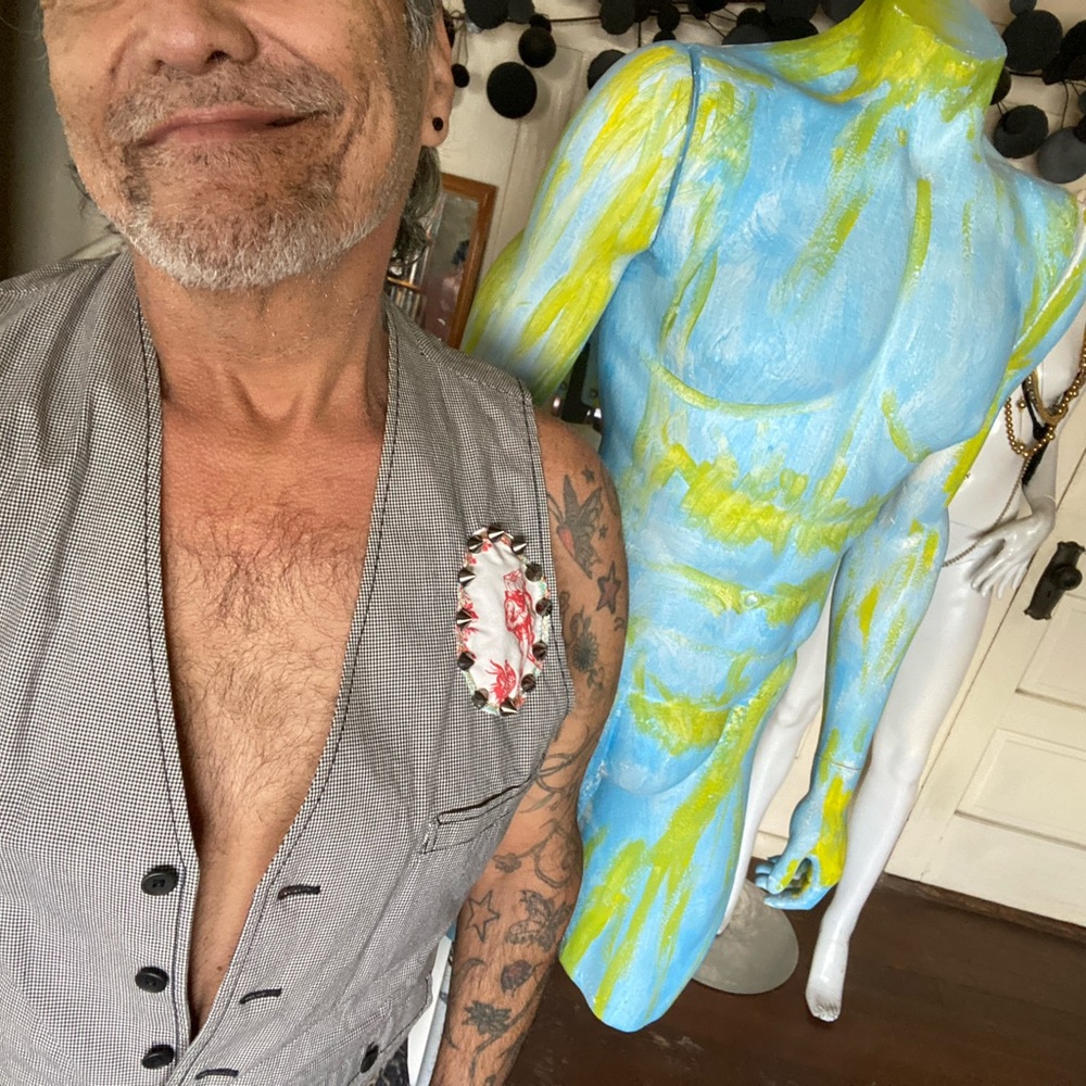 UPCYCLED GINGHAM VEST